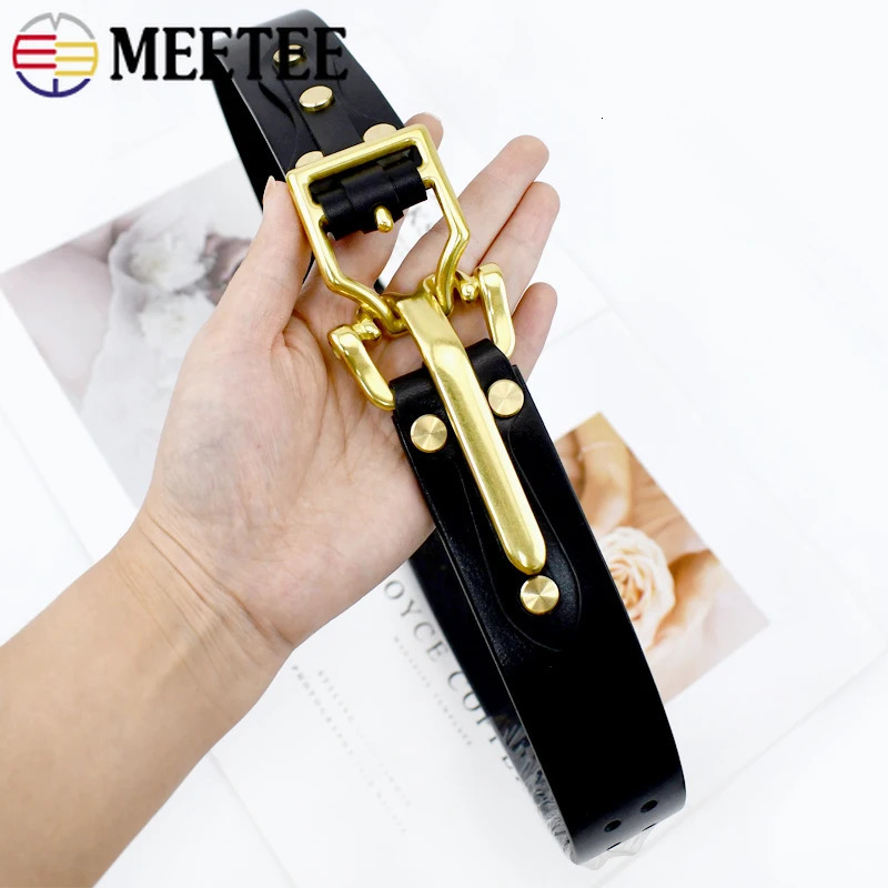 1Set=4Pcs 38mm Metal Buckle for Men Belt Rivet Screws Clasp Waistband Jeans Bag Connection Hook DIY Leather Craft Accessories 250723