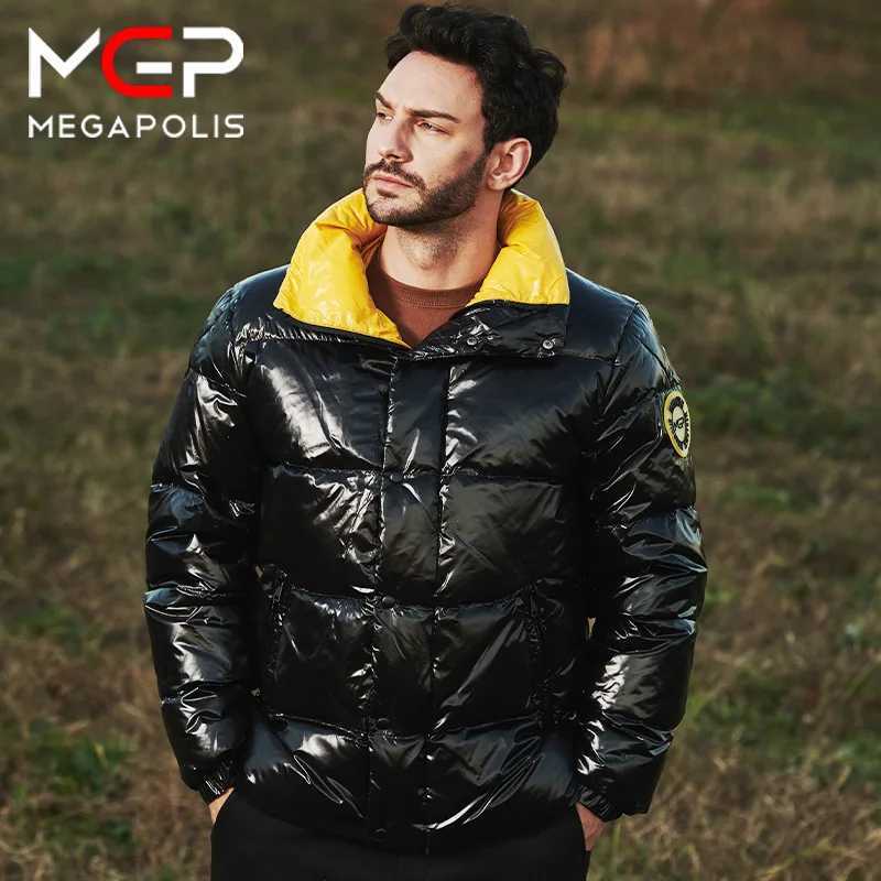2022 Winter MGP Short Mens Down Jacket Locomotive Style Warm Waterproof and Windproof Jacket for Men X250725
