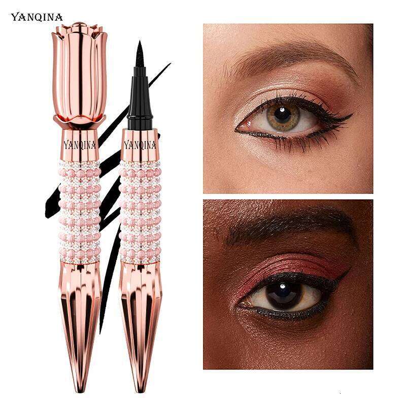 YANQINA Precision Liquid Pen - Long-lasting, Waterproof, Transfer-proof, Quick-Dry Black Eyeliner with Sparkling Design X250725 X2507
