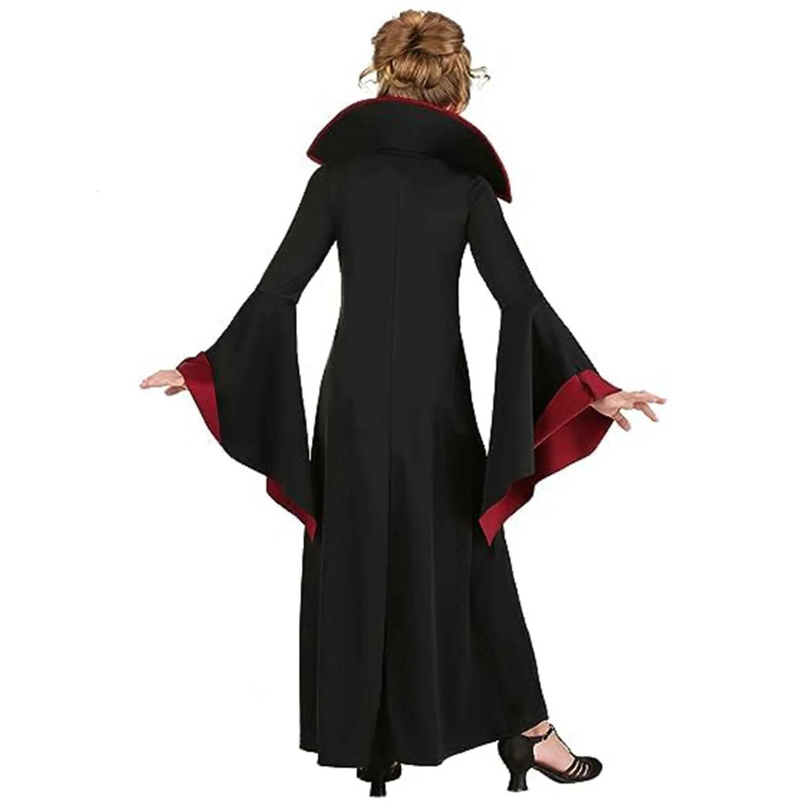 Girl Vampire Halloween Dress For Kid Ghost Bride Gothic Cosplay Vampire Costume Count Vampiran Carnival Outfit Black Red Clothes Z250725