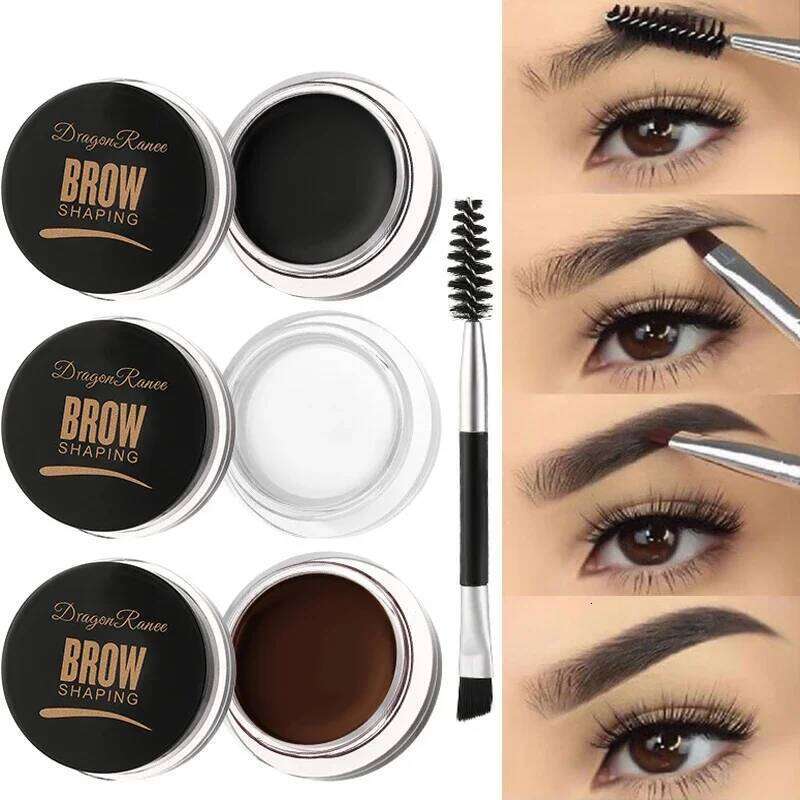 3D Wild Eyebrow Gel Wax Brow Styling Soap Waterproof Long Lasting Tint Eyebrows Enhancers Brows Black Brown Cream Cosmetic Tools X250