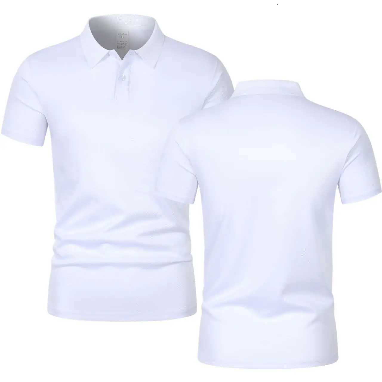 2025 New Summer Mens Short Sleeve Collar T-shirts New Solid Color Casual Polo Shirt Trendy Breathable Loose Basic Splice Top XJ250725