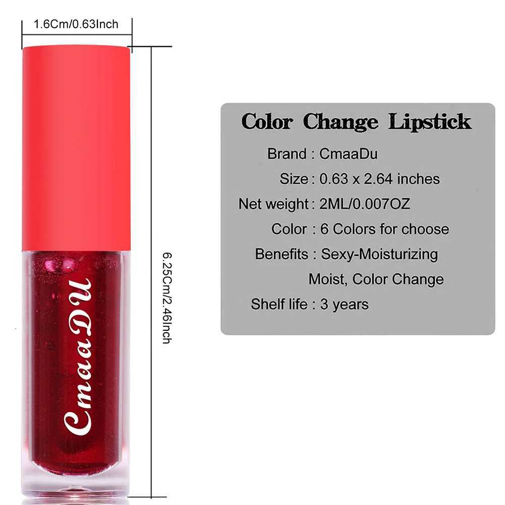 CmaaDu 1 Pcs Moisturizing Hydrating Lip Gloss Lipstick Cherry Flavor Fruit Anti-cracking Long-lasting Waterproof Lip Glaze RedXJ250724