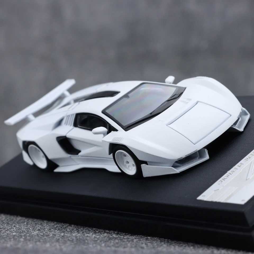 TimeMicro PSC DESIGN 1 64 PSC Countach Pure white Edition Alloy Car Model Z250724