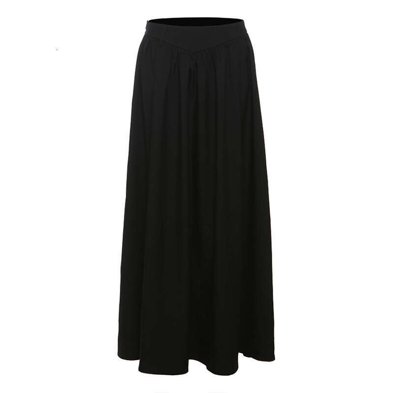 2024 Autumn Winter New Women's Solid Color Sexy High Waist Loose Long Wide Leg Skirt a4f