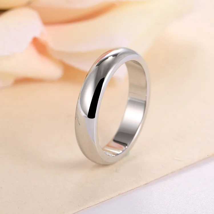 High quality simple round mens ring womens rose gold wedding ring womens lover fashion jewelry gift W250417
