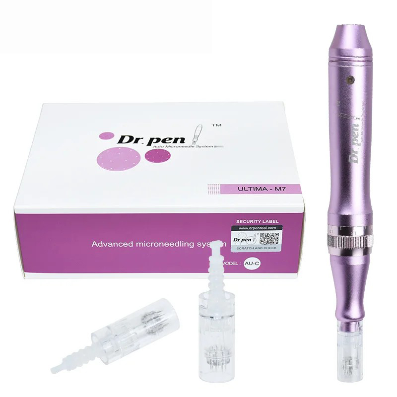 Advanced Skin Treatment: DrPen Series W M7 Skin Care Instrument Wireless Dermapen with 12pin Needing Disposable Heads