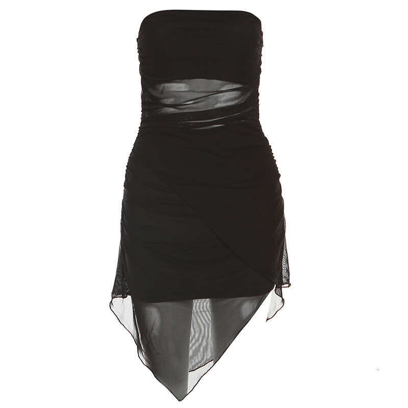 2023 Summer New Women's Solid Color Slim Fit Fashion Off-Shoulder Sexy Backless Dress 74b