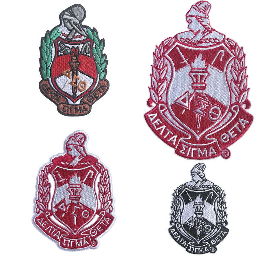 Delta Sigma Theta Embroidered Patches Since 1913 Iron On Greek Sorority Badges for Jackets, Backpacks, Hats; Perfect for Alumni Gatherings, Daily Showcasing