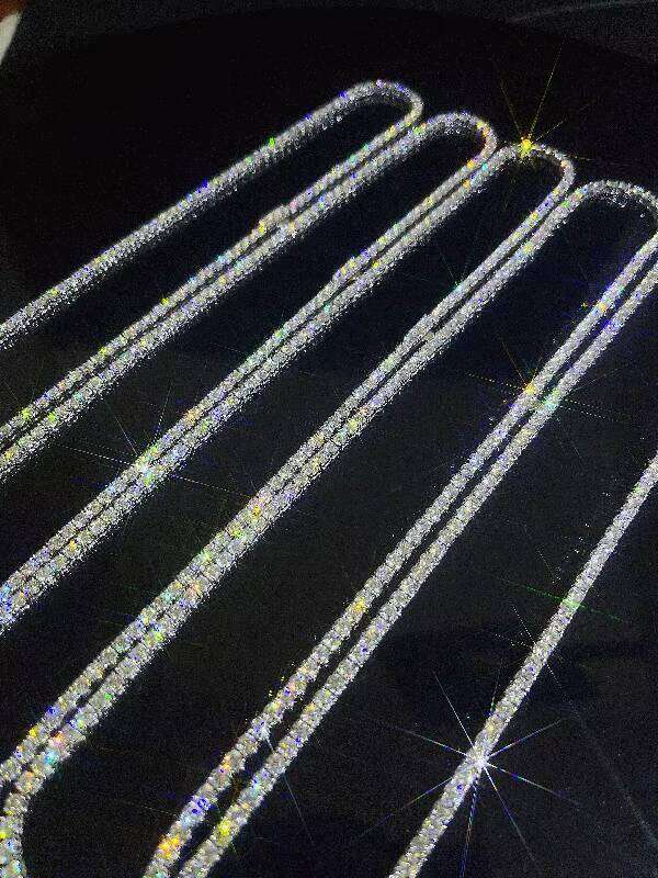 Top-quality jewelry necklace10k/14k/Gold 3mm 4mm 5mm Fashion Jewelry Necklace DEF VVS Moissanite Tennis Chain