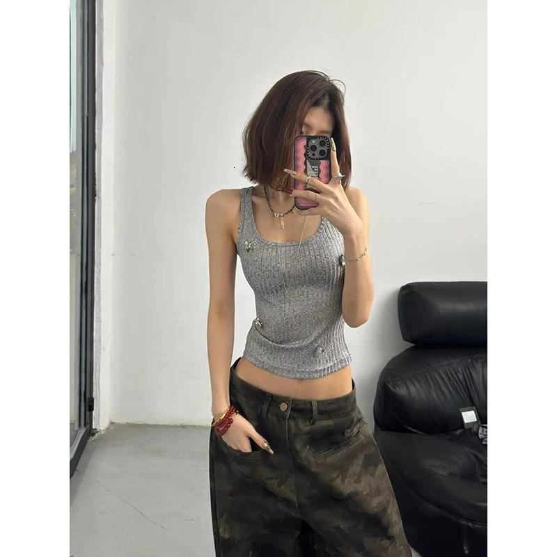 2024 Autumn Womens Jeans High Waist Baggy Casual Vintage Y2K Camouflage Straight Pants Street American Wide Leg Denim Trouser 250717