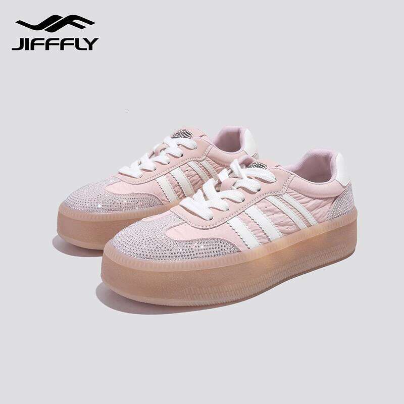 Jiffly Women's Fall/Winter 2025 Thicker Sole Elevating Shoes - Retro Fashion Sneakers