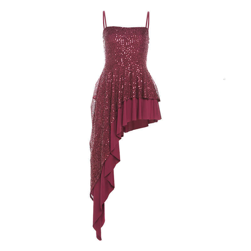 2024 Autumn New Women's Solid Color Slim Street Fashion High Waist Strap Backless Dress 852