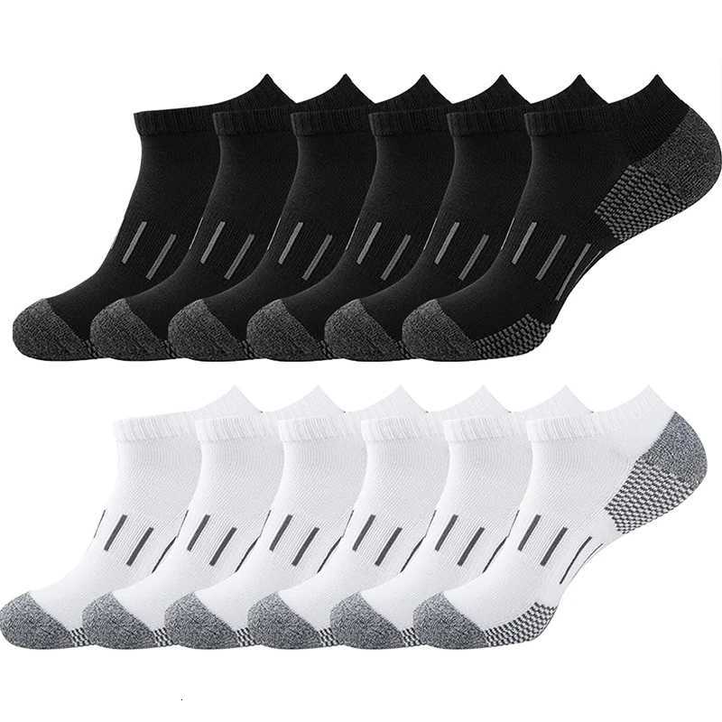 12 Pairs/Lot Men Sport Socks Breathable Outdoor Running Thickened Buffer Basketball Socks Cotton Training Short Tube Socks For Men X250725