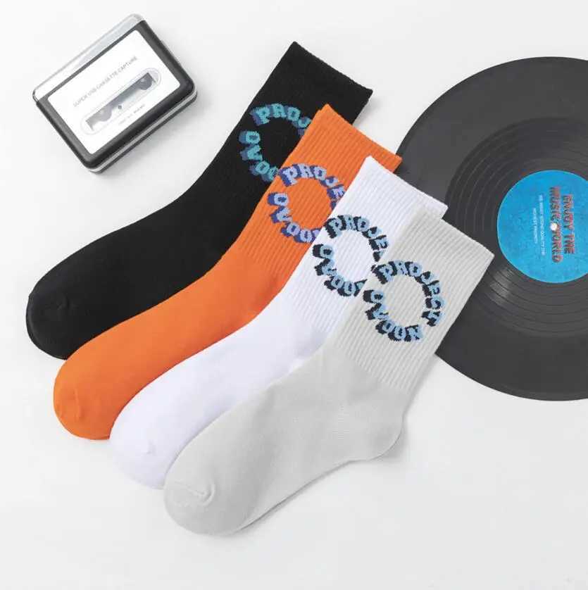 3 Pairs/Box Mens Socks Fashion Hot Sale Men Women Fashion Personality Solid Color 3D Letter Hip Hop Match Tidal Youth Socks X250725