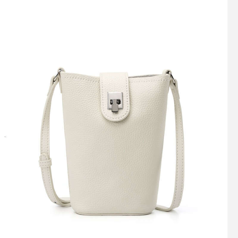 designer bag classic bag luxury bag Top Layer Cowhide Single Shoulder Crossbody Phone Women Versatile Vertical Casual Small Bucket Bag