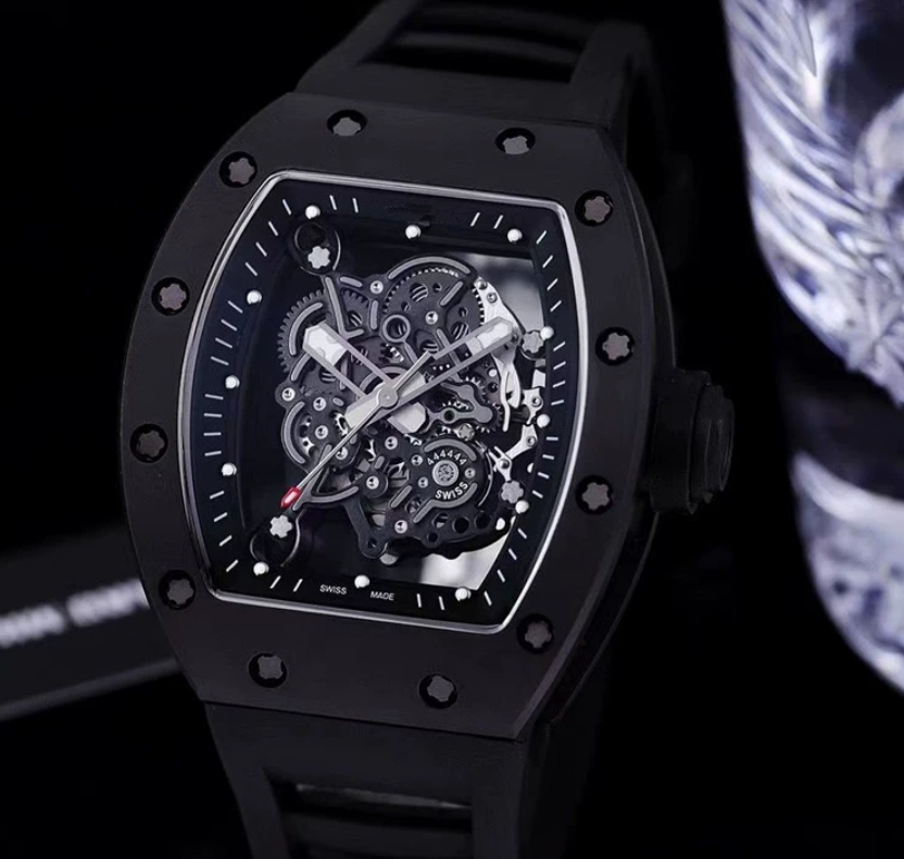 High Quality Richerd Miller Watch Rubber Strap Luxury Mens Designer Watch Man Watch Woman Watch Chronograph Super Clone Quartz Mechanical Automatic Watch