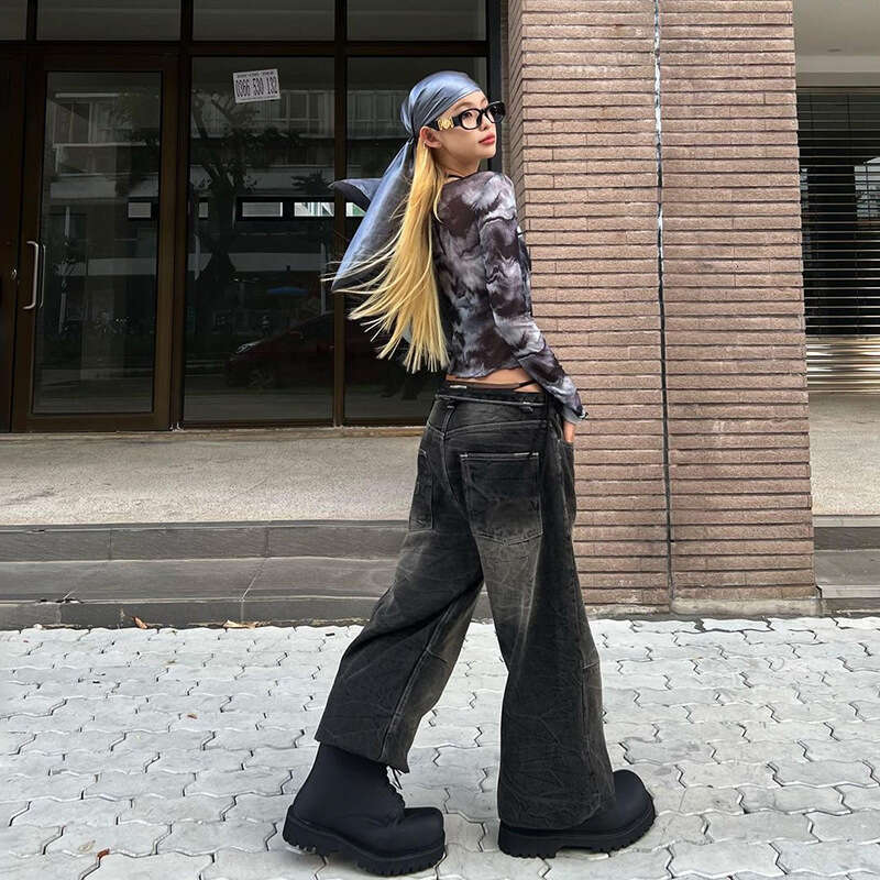 INS Style 2024 Autumn New Women's Solid Color Slim Street Fashion Off-Shoulder Long Sleeve Top ca4