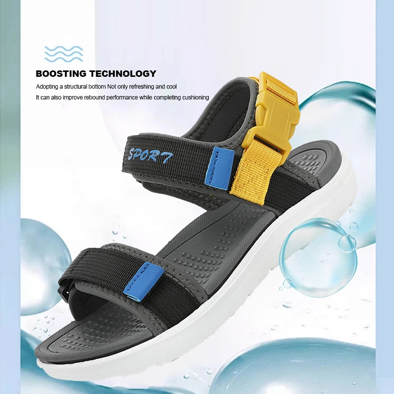 Summer Breathable Sandals Childrens Beach Shoes Boys Girls Student Casual Antislip Wear Resistant Footwear Kids 250725