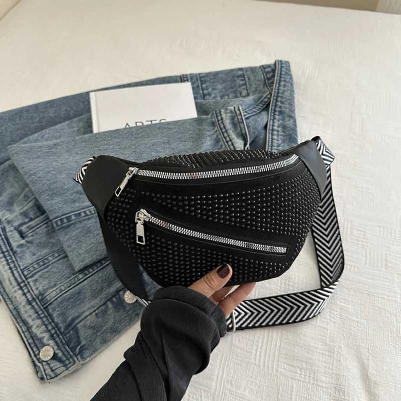 Fi Rhine Studded Crossbody Bags For Ladies Trendy Design Mens Shoulder Bag For Halloween Christmas Gifts Y250724
