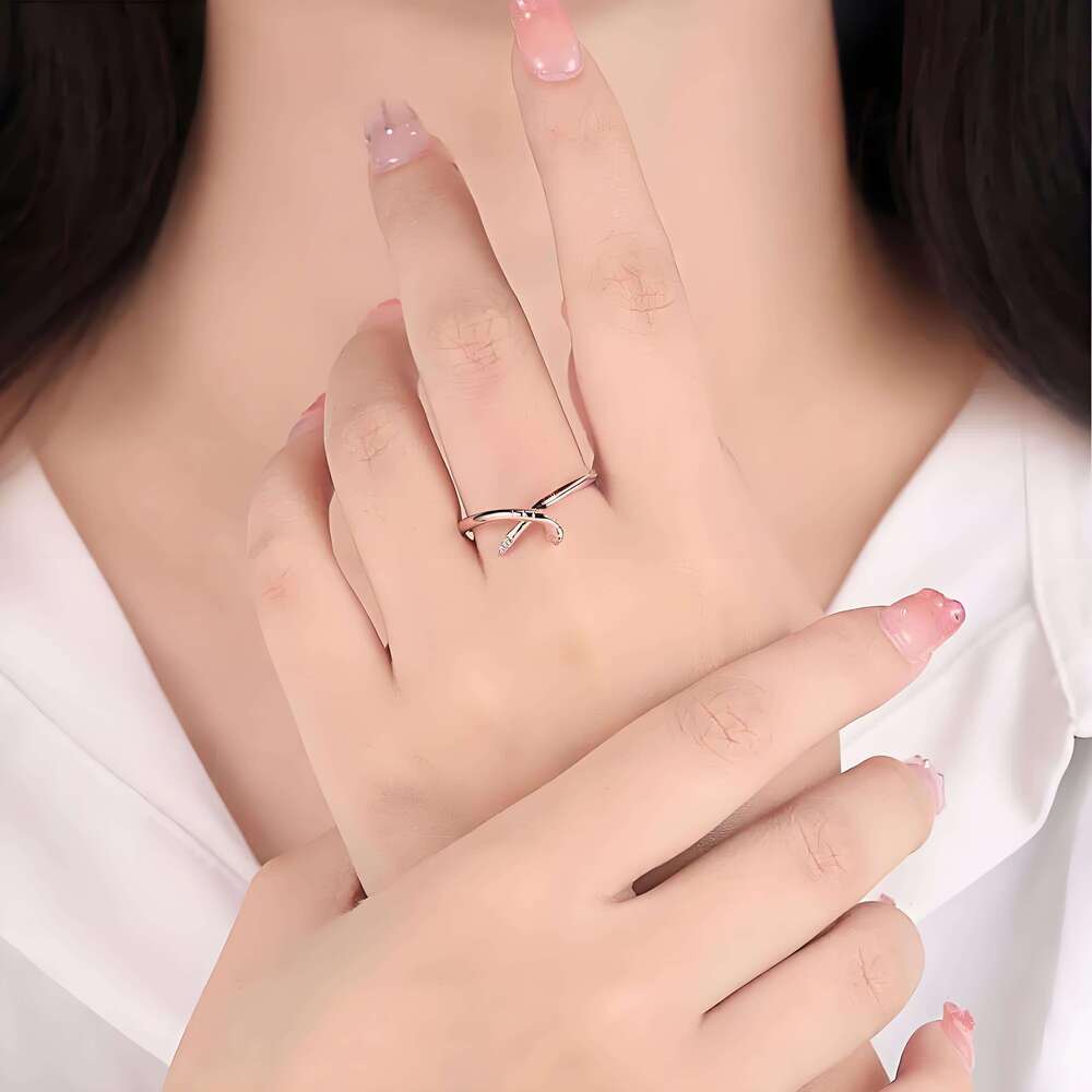 Designer Nail Necklace Ring Stud Earrings S Sterling Sier Three-Piece Moissanite Jewelry Exquisite Gift For Women Free shipping