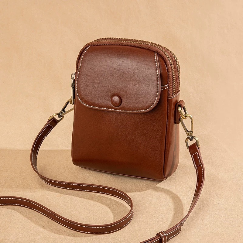 designer bag Top Layer Cowhide Crossbody Bag for Women 2025 New Trendy Fashion Versatile Shoulder Bag Shell Bag Niche Light Luxury Genuine Leather Bag