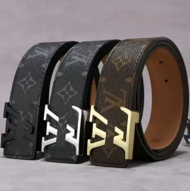 Designer lvsly Belt Men Belts Women Mens louise Belt Luxury Belt Length 100-125CM Woman Belt Fashion Classic Casual Letter Smooth Buckle Metal Buckle Belts