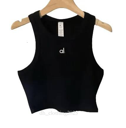 Alosetly 2025 Yoga Set Seamless Tops Sports Alopantly Heart Bra Legging High End White Striped Low Back Dance Yoga Outfits Summer Women Clothes Suit Aloskirtly 1c6