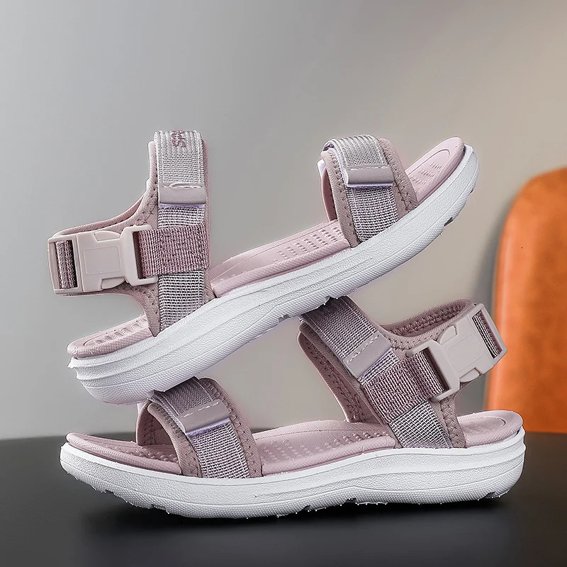 Summer Breathable Sandals Childrens Beach Shoes Boys Girls Student Casual Antislip Wear Resistant Footwear Kids 250725