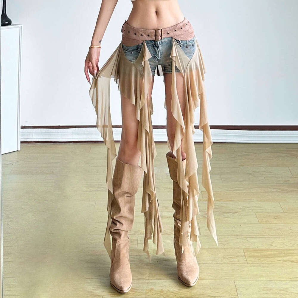 2025 Summer New Ins Style Fashion Casual Trendy Irregular Versatile Ribbon Waist Belt Women's Clothing 55c