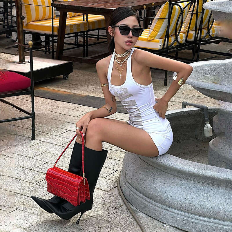 2025 Spring New Women's Solid Color Slim Fit Camisole Vest Fashion Low Waist Shorts Set for Women 276