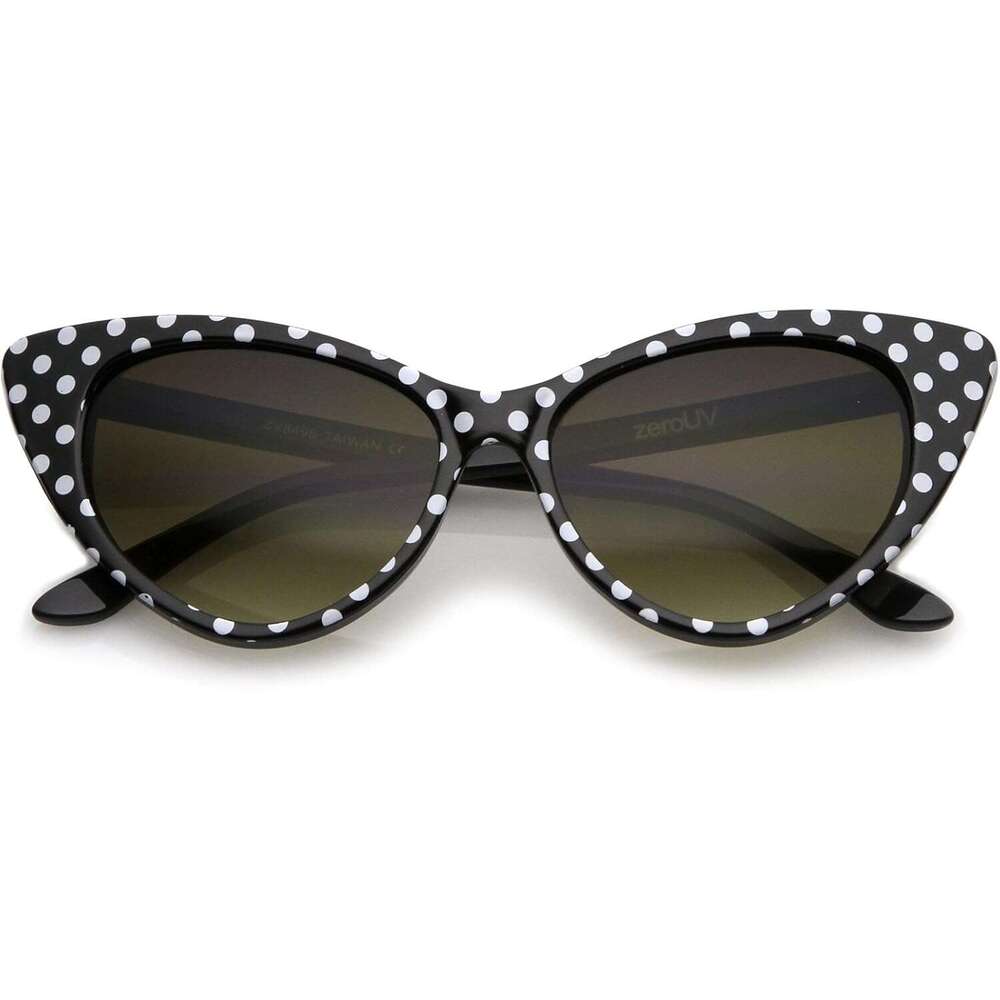 - Women's Retro Oversized High Point Cat Eye Sunglasses 54mm