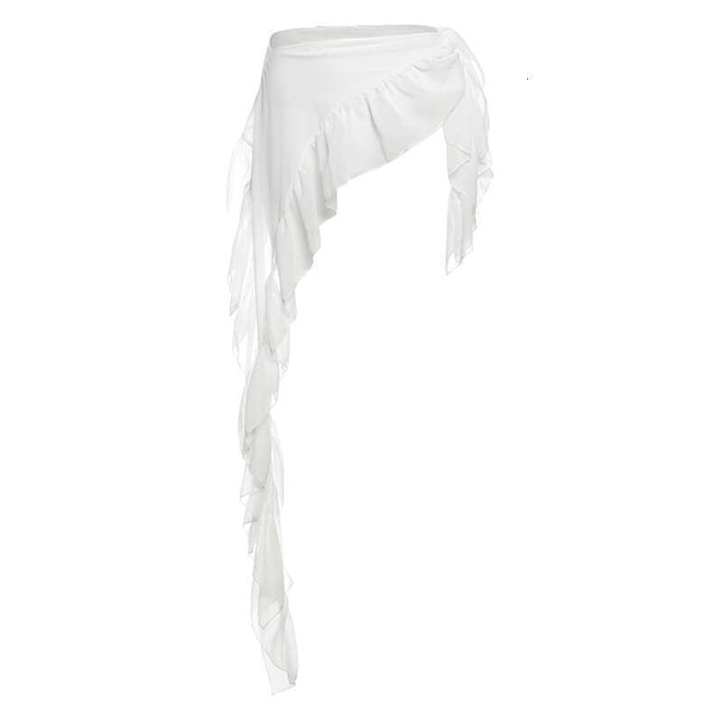 2025 New Fashion Trend Casual Slim Fit Versatile Irregular Ribbon Waist Decoration Women's Clothing e4b