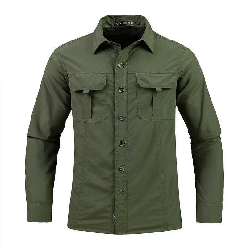 Lightweight Breathable shirt tactical multifunctional shirt outdoor long sleeved work shirt breathable sports sun protection Y250724