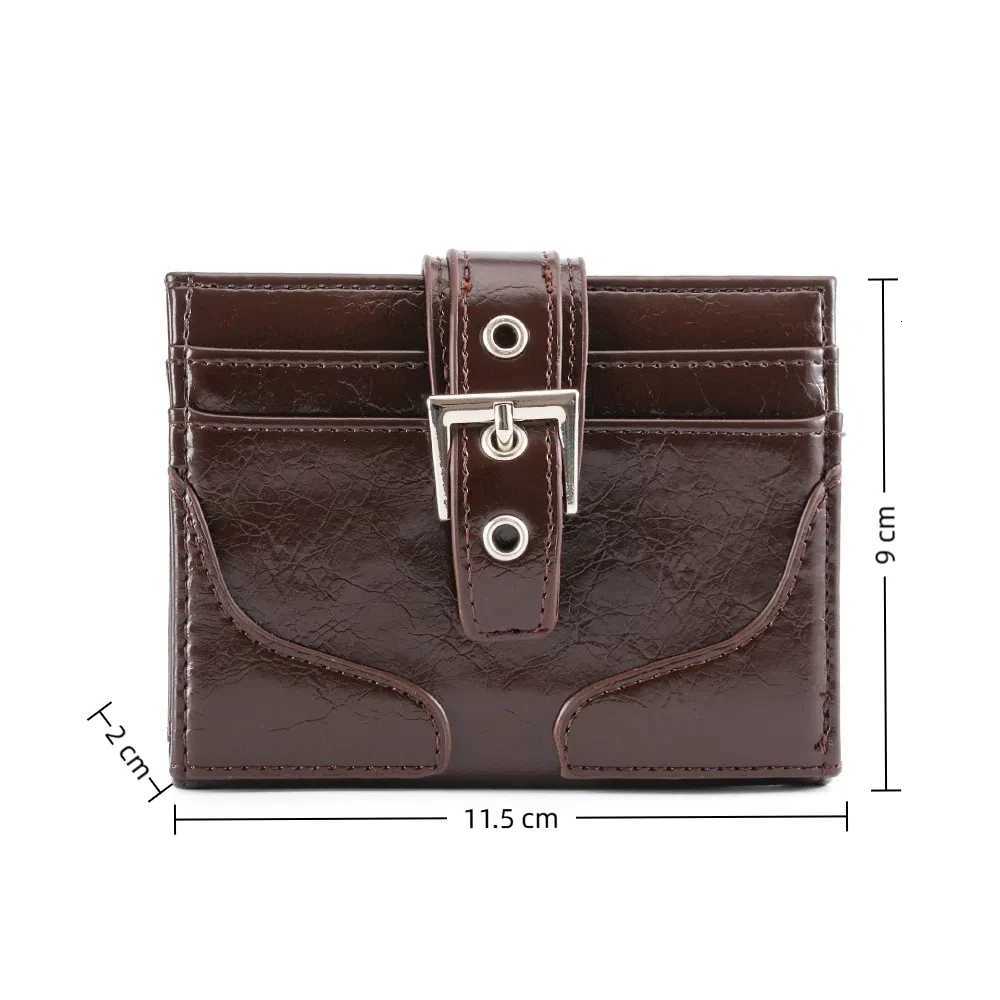 Women SiLVer Leather Card Holder Ultra-Thin Mini Coin Purse Portable Wallet Cute Bank Credit Id Bag Multi-Card Slot Z250725