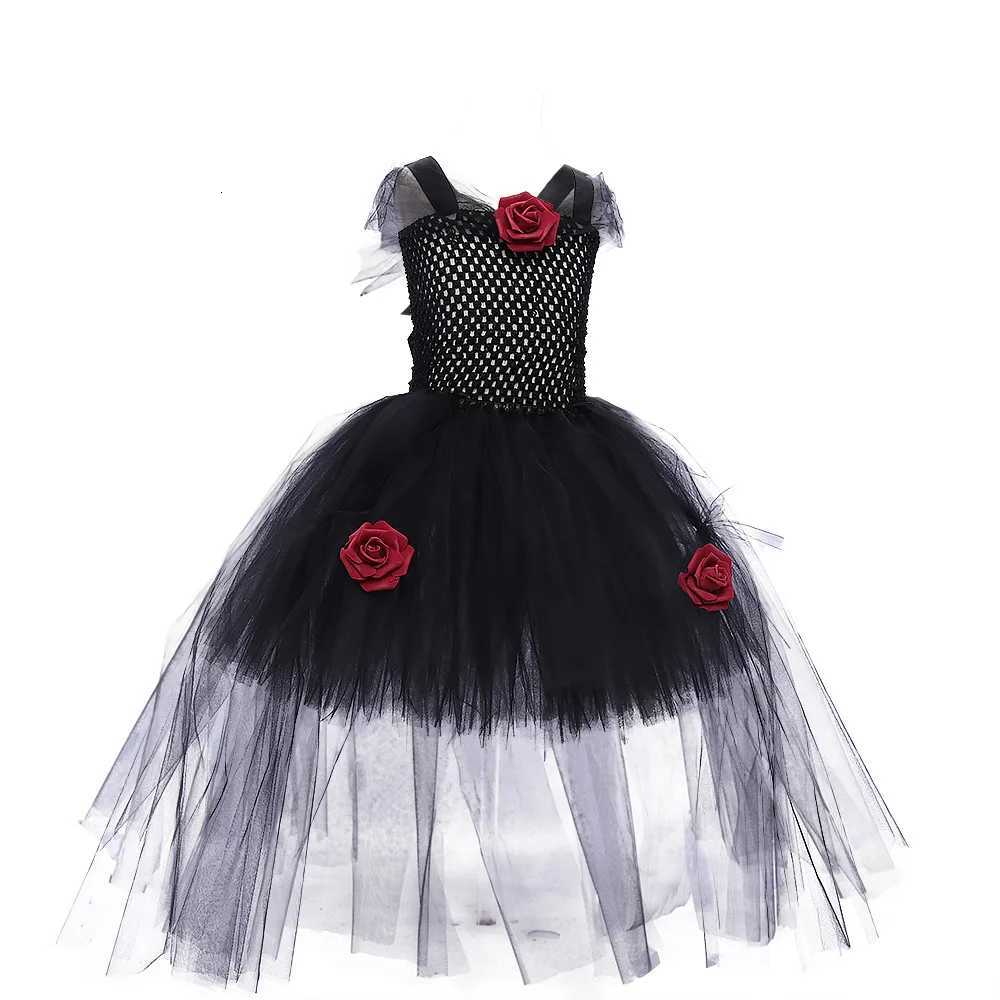 2024 Halloween Fright Witch Vampire Costumes Kids Girls Queen Carnival Par Cosplay Fancy Dress Zombie Ghost Bride for Women Z250725