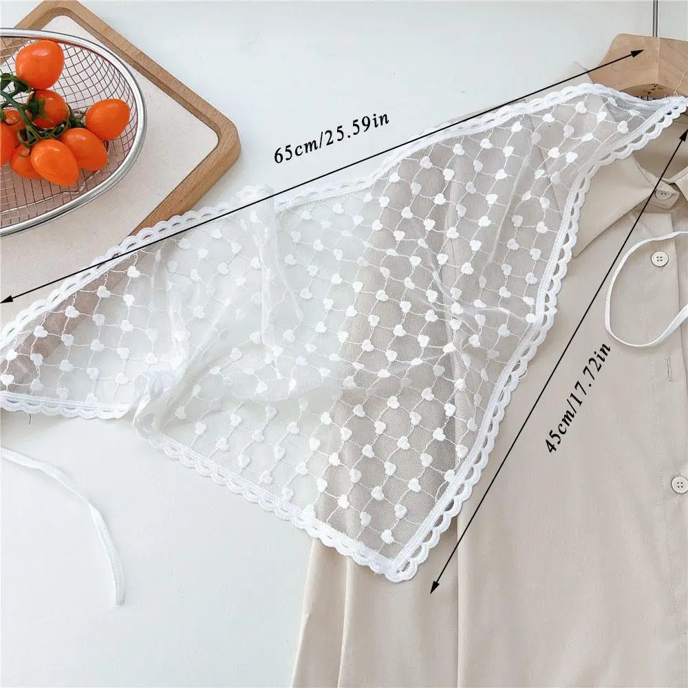 Triangle Lace Scarf Long Ribbon Scrunchie Turban Headscarf Embroidery Floral Lace Wraps Y2K Elegant Countryside Style Hair Scarf 250723