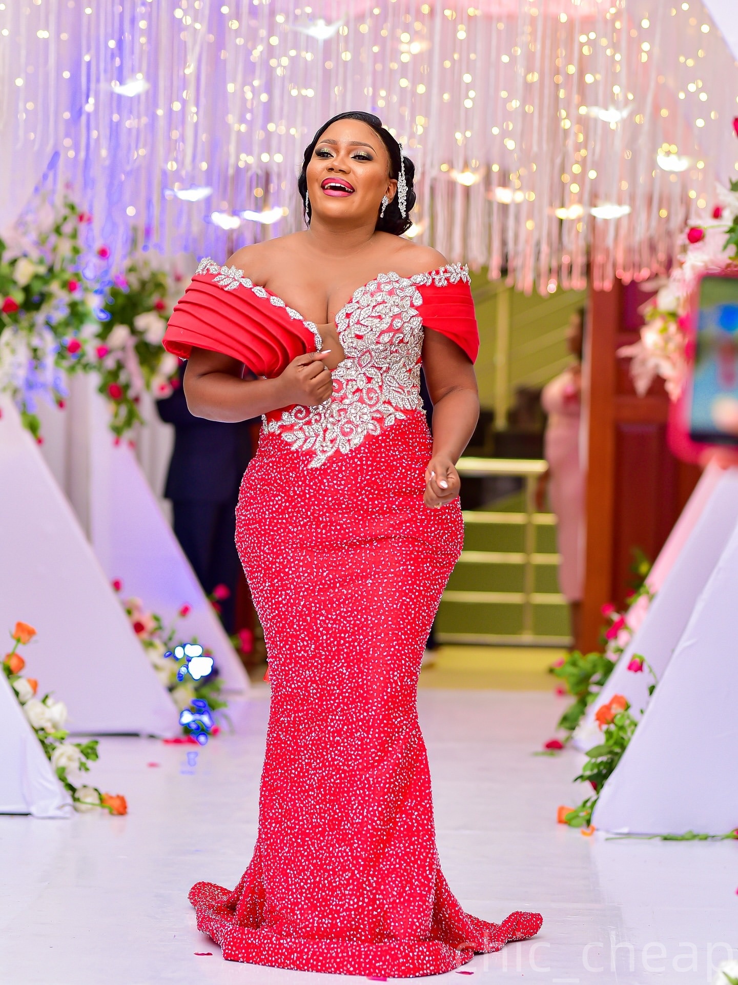 Mermaid Red Prom Dresses 2025 Sweetheart Lace Beaded Sparkly Evening Formal Party Second Birthday Engagement Gowns Plus Size Dress For Special Occasio