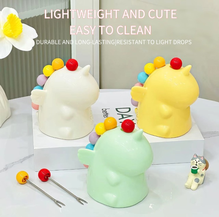 Fork storage all-in-one set Cute and Fun Unicorn Fruit Fork Storage Set
