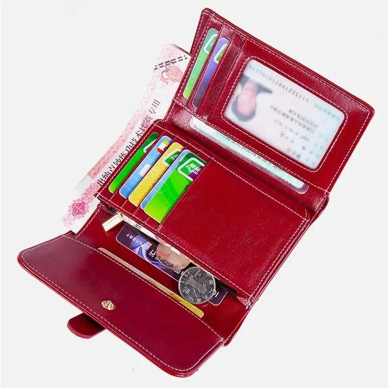 Genuine Leather Womens Purse Short Holder Wallets Coin Handbag Wallet for Women Carteras Para Mujer ladies Purses Z250725