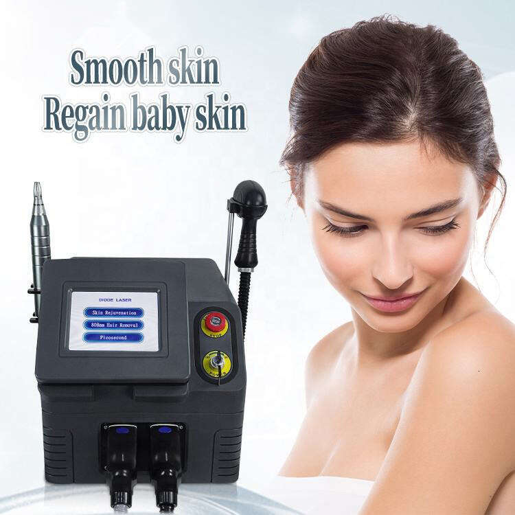 Portable 2 In 1 808Nm Laser Hair Removal Permanent 755Nm Picosecond Laser Machine Skin Rejuvenation Machin