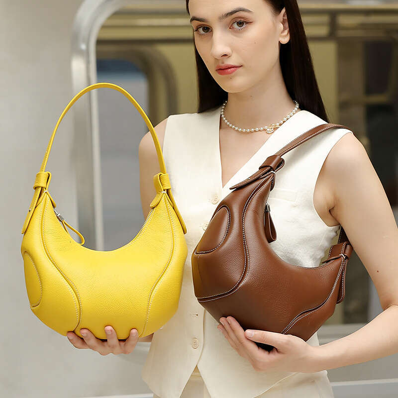 New Designer bag Luxury bag Baseball Underarm Melard for Women Niche Crescent Shoulder Crossbody Women's Bag