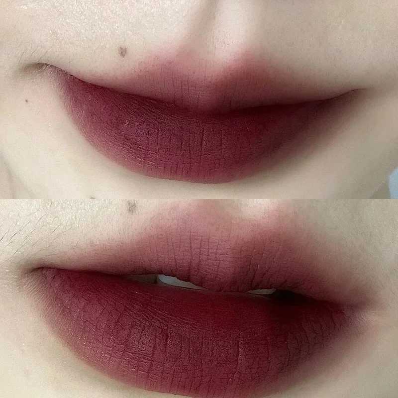8 Colors Matte Pigment Mousse Lip Gloss Waterproof Sexy Red Lipgloss Brown Matte Lipstick Mud Lasting Easy To Color Women MakeupXJ250724