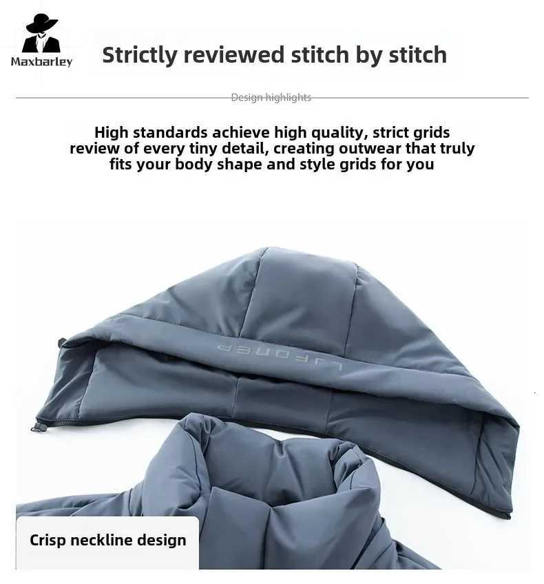 2024 Winter Thickened Down Jacket Mens Fashion Luxury Lightweight Removable Hat Warm Coat Brand Mens Short Puffer Jacket X250725