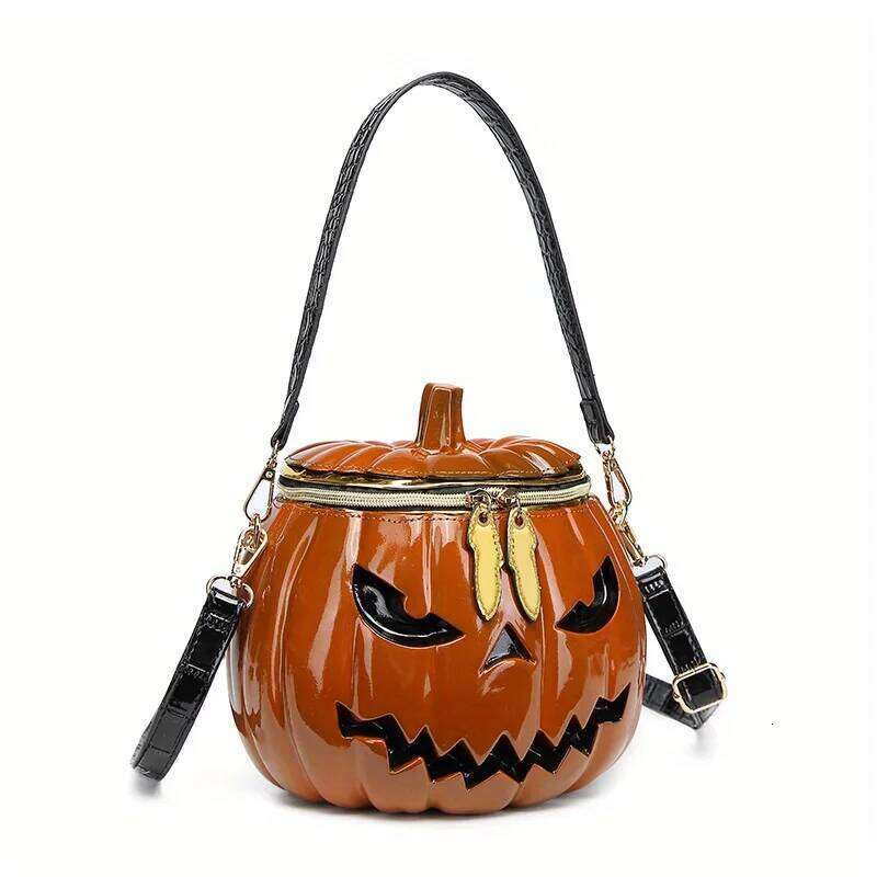 Luxurious designer Purse, Novelty for Women FunnyHalloween Purses and Handbags Pumpkin Crossbody Bag