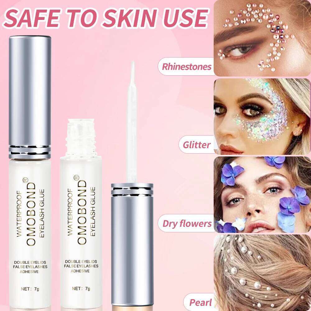 1/2/3/4/5/10pcs Quick Dry Strong Adhesive - 7g Transparent Rhinestone Charms False Eyelash Fake Eye Lash Glue X250725