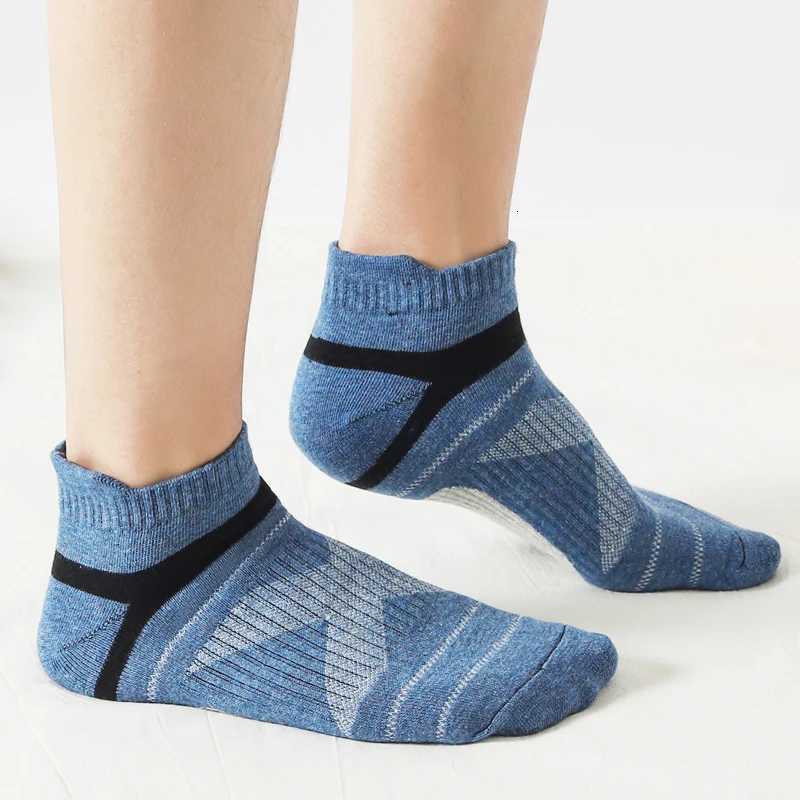 5 Pairs High Quality Socks Mens Ankle Protection Short Socks Breathable Cotton Sports Socks Black Low Cut Running Mens Ankle Socks X250725