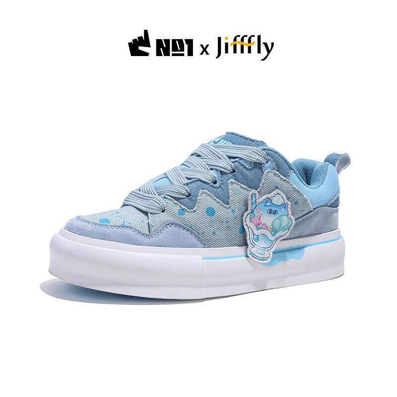Nanbo Wan XJIFFFLY Strawberry Bread Shoes for Women - Retro Skateboarding Sneakers with Height Boost