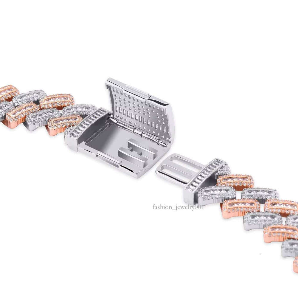 Fine Hip Hop Moissanite Sterling Sier Full Iced Out Custom VVS Cuban Link Chain Wholesale