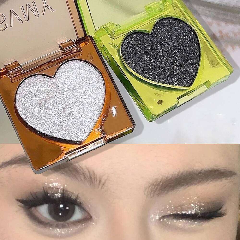 Single Color Glitter Eyeshadow Palette Pigmented Black White Shimmer Matte Brown Contour Powder Highlighter Glow Colorful Plate X2507